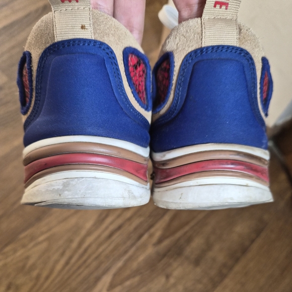 Sandro Paris FLAME red and blue Sneakers AS IS US M5.5 W6.5 - Picture 8 of 9